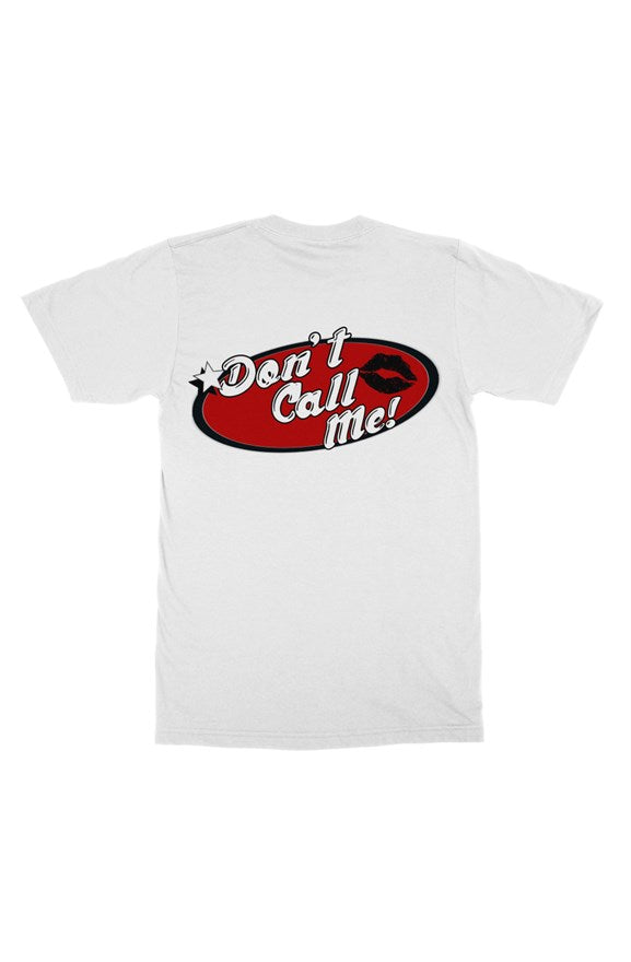 MILROSE "DON'T CALL ME" RED LOGO T SHIRT 