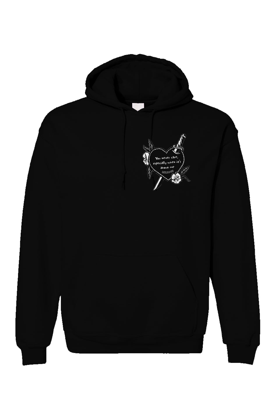 Milrose "ABOUT ME" Black Hoodie