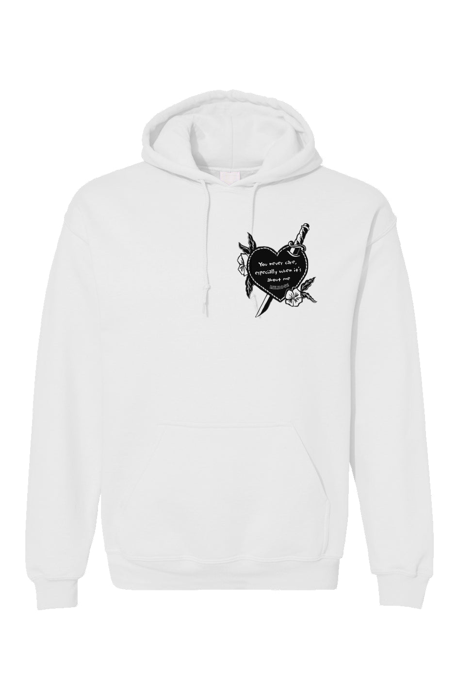 Milrose "ABOUT ME" White Hoodie