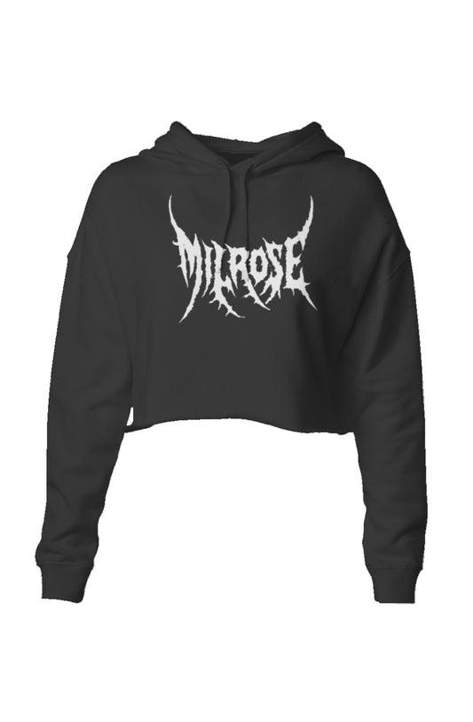 &amp;quot;MILROSE LOGO&amp;quot; CROPPED HOODIE