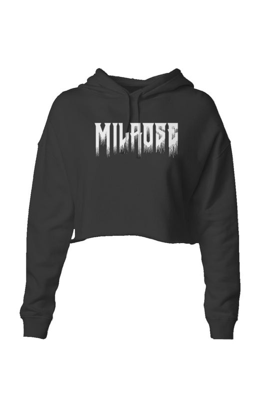 MILROSE &amp;quot;MELTING LOGO&amp;quot; CROPPED HOODIE