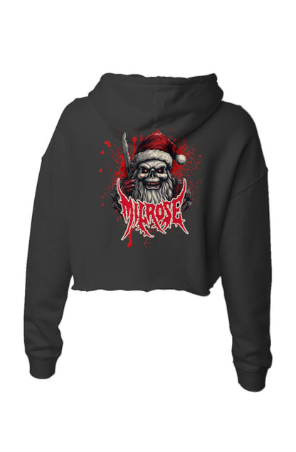 &amp;quot;MERRY CHRISTMAS&amp;quot; CROPPED HOODIE